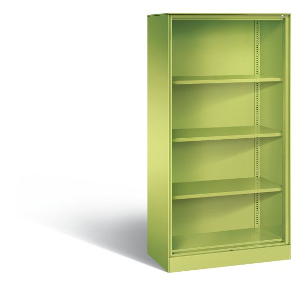 C+P bureauplank Asisto, H1635xB800xD435mm, kleur: virid green, 4 niveaus, 140013-000 S10026