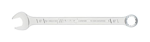 Hazet combinatiesleutel, buiten dubbel zeskant tractieprofiel, 17 mm, 600N-17