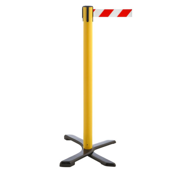 Stein HGS HGS personengeleidingssysteem -P-Line Compact-, geel, rood/wit diagonaal (gearceerd), met bandeindstuk (standaard), 34868-1202