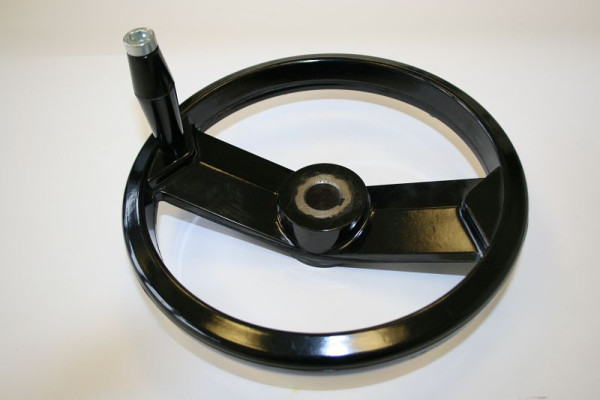 ELMAG PVC handwiel positie 34 voor ZSM 1030/1000 boring Ø 25mm, met spiebaan, 9601356