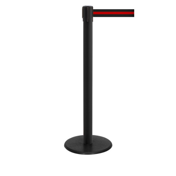 Stein HGS HGS personengeleidingssysteem -P-Line Famous-, zwart, zwart/rood/zwart horizontaal (gestreept), met veiligheidsslot (zelfontgrendelend), riemlengte: 2,3 m, 12803-0603