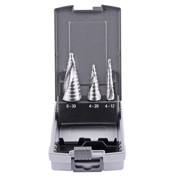 GSR trappenborenset 4-12, 4-20, 6-30 mm, HSSE, spiraalgroef, 04010130