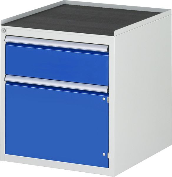 RAU ladekast serie 7000, B580 x D650 x H645 mm, metalen steun, hoogte 25 mm, lade 1xH180 mm, draaideur H360 mm, 13-L3.4AR-MT.11