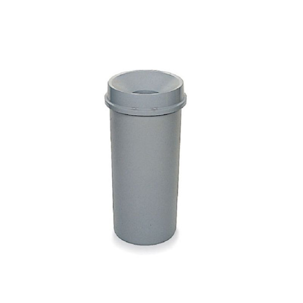 Stone HGS afvalcontainer -Styleline- Rubbermaid, met trechterdeksel, grijs, 12161-02