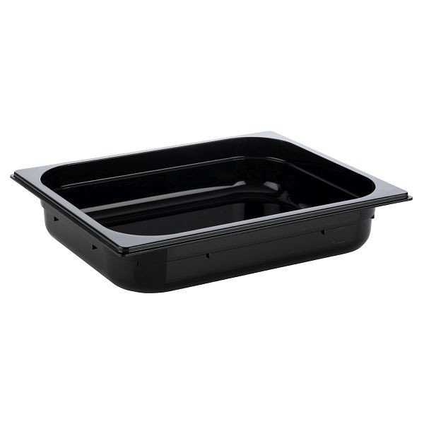 APS GN 1/2 bak, 32,5 x 26,5 cm, diepte: 65 mm, polycarbonaat, zwart, 3,9 liter, 82064