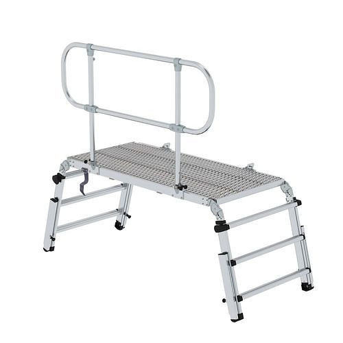 DENIOS reddings- en werkplatform Premium van aluminium, met antislipbekleding, 305107