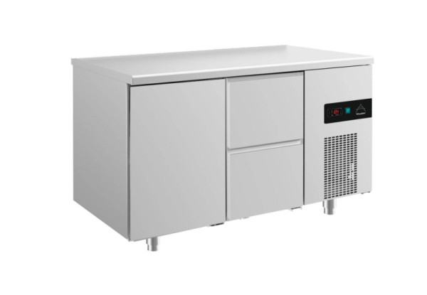 A&S Polarny koeltafel -2 tot +8°C met 1x deur en 1x twee laden rechts, 1400 x 700 x 850 mm, KT2TZ
