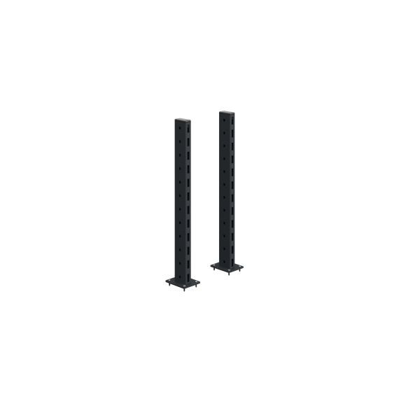 SOFAME 2 steunkolommen H600 mm zonder dwarsbalk, antracietgrijs RAL 7016, W010080115GA