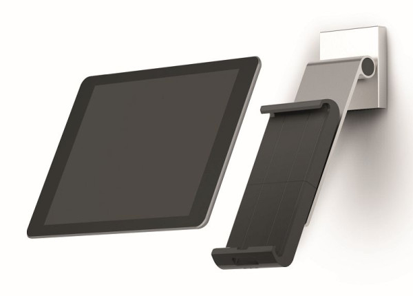 DURABLE TABLET HOLDER WALL PRO, tablet wandhouder met draagarm, zilver, 893523