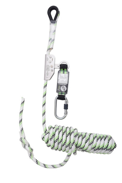 Kratos NIRO, Mitlaufendes Auffanggerät auf Kernmantelseil mit Bandfalldämpfer Länge 15 Meter, FA2010215