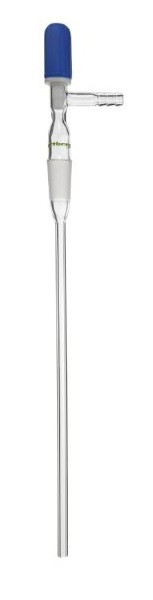 Rettberg gastoevoerleiding, kern NS 14.5/23, met PTFE klep 0 - 3 mm, borosilicaatglas 3.3, 134037211