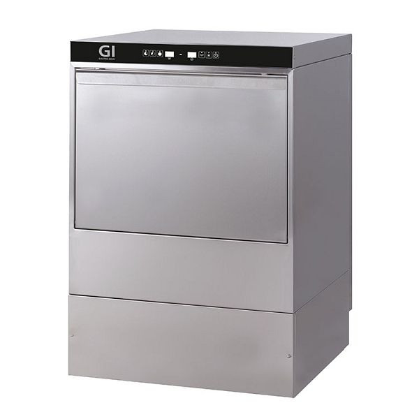 Gastro-Inox vaatwasser met pomp, zeepdispenser & breektank, 50x50cm, 230V, digitaal, RVS AISI 304, 400.105