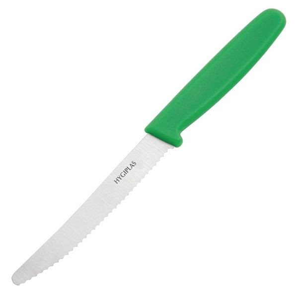 Hygiplas gekarteld tomatenmes 10cm groen, CF898