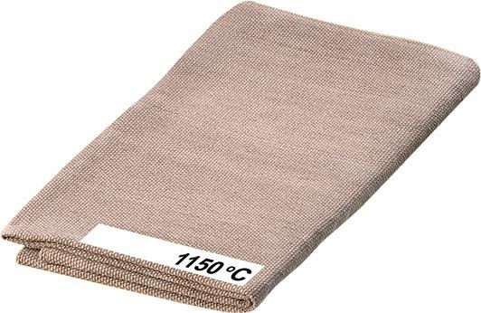 ELMAG lasdeken materiaal glasweefsel, 1000x2000 mm, tot 1.150° C aan beide zijden met hoge temperatuur coating, 57267