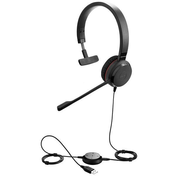 Jabra Evolve 30 II Microsoft Softphone Mono, USB en Jack, 5393-823-309
