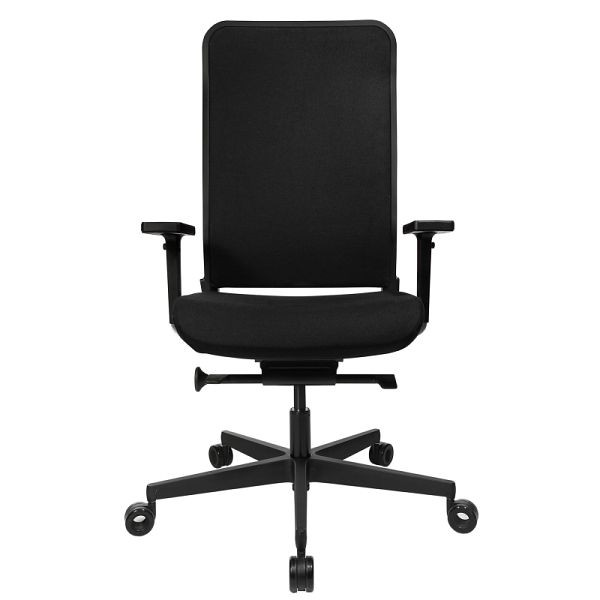 Lüllmann bureaudraaistoel W1C High Dondola, mesh rugleuning, kunststof onderstel, zwart, 216790