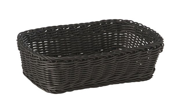 APS mand, rechthoekig, 31 x 21 cm, hoogte: 9 cm, polypropyleen, zwart, -PROFI LINE-, 50707