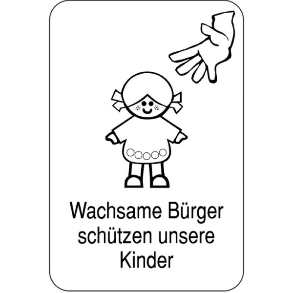 Stein HGS HGS speciaal bord, Waakzame burgers beschermen onze kinderen, 15163