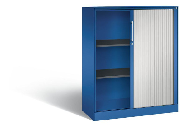 C+P rolluikkast Asisto, H1310xB1000xD435mm, kleur: gentiaanblauw/lichtgrijs, beugelgreep, 3 niveaus, 143032-000 S10098