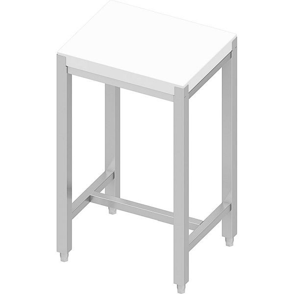 Stalgast hakblok van polyethyleen met voet, afmetingen 50 x 40 x 85 cm, MS1401500