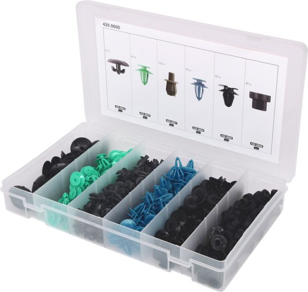 KS Tools bevestigingsclipset voor Opel, 300-delig, 420.0600