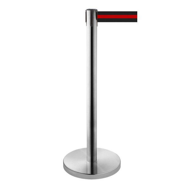 Stein HGS HGS personengeleidingssysteem -P-Line Niro-, zwart/rood/zwart horizontaal (gestreept), met magnetisch riemeindstuk, 3639004