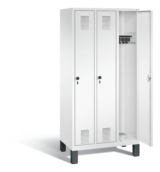 C+P Evolo kleerkast, H1850xB900xD500mm, kleur: verkeerswit, 48010-30 S10686