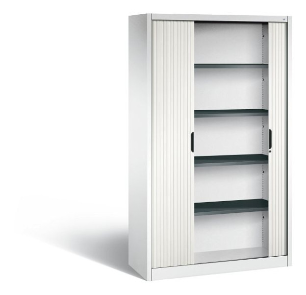 C+P rolluikkast Omnispace, H1980xB1200xD420mm, kleur: verkeerswit, verzonken greep, 5 OH, 3203-00 S10581