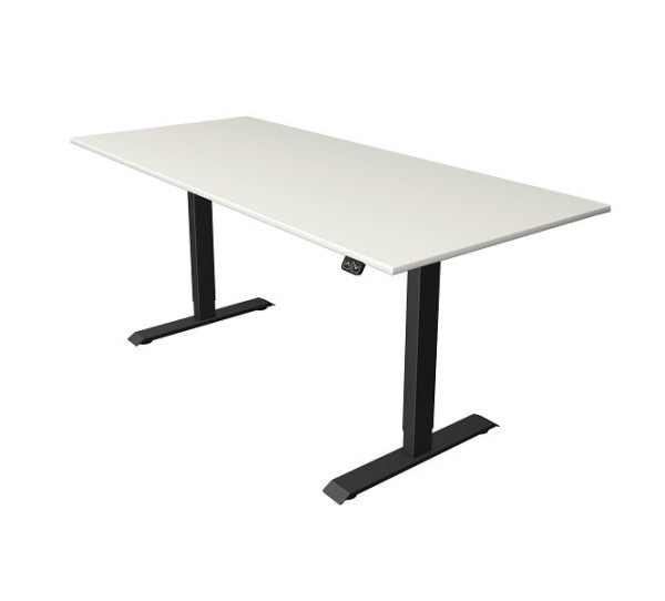 Kerkmann zit-statafel B 1800 x D 800 mm, elektrisch in hoogte verstelbaar van 740-1230 mm, wit, 10181810