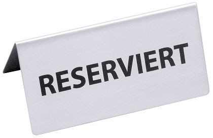 Contacto Tafelbord GERESERVEERD aan beide zijden geschreven, 1056/120