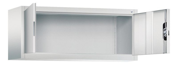 C+P bovenkast Acurado, H500xB1200xD400mm, kleur: lichtgrijs, verzonken handgreep, 9464-000 S10147