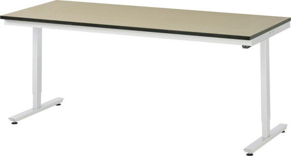 RAU werktafel serie adlatus 150 (elektrisch in hoogte verstelbaar), MDF werkblad, 2000x720-1120x800 mm, 08-AT-200-080-F