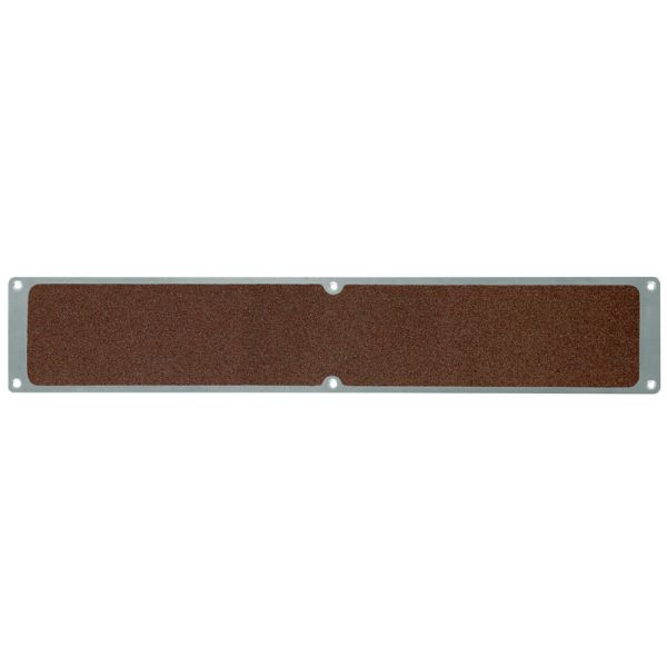 Meelbroek antislipplaat aluminium met m2 antislipbekleding, universeel bruin 114x635mm, APM1OF1