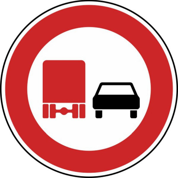 Stein HGS HGS Inhaalverbod voor motorvoertuigen met een toegestane totale massa van meer dan 3,5 ton, ...Nee. 277, 600 mm /RA1/Alform, 277-212