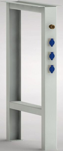 KLW werkbank-basiselement in U-vormige uitvoering 800 x 80 x 608 mm H x B x D, van 2 mm plaatstaal met randen, FE-UNP-E1