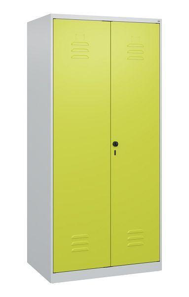 C+P Umkleidespind Classic PLUS, Doppel-Spind, 2 Abteile, 1700x800x500mm, 7035/0024, Drehriegel, 0800027-22P S10009