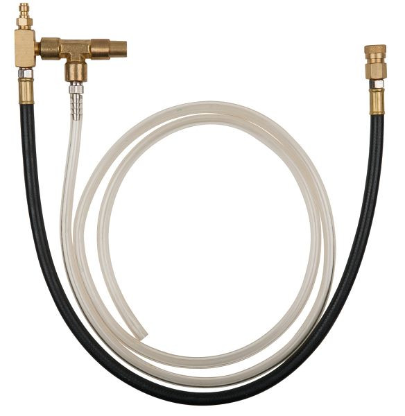 KS Tools manometeraansluitslang met 1/4" slangaansluiting met ventiel voor Bosch CSI en GM TBI systemen, 150.2362
