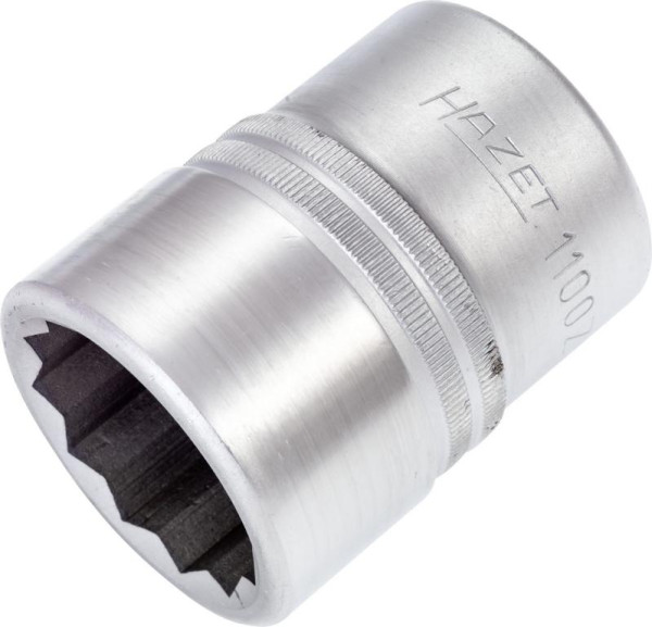 Hazet dopsleutelinzet, dubbel zeskant, hol vierkant 25 mm (1 inch), uitwendig dubbel zeskantprofiel, 36 mm, 1100Z-36