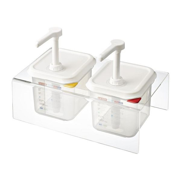 Araven 2 sausdispenser GN 1/6 transparant 2.6L, VE: 2 stuks, CR822