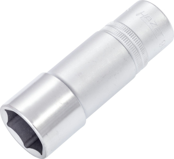 Hazet dop, zeskant, hol vierkant 12,5 mm (1/2"), 22 mm, lang type met karteling, 900LG-22