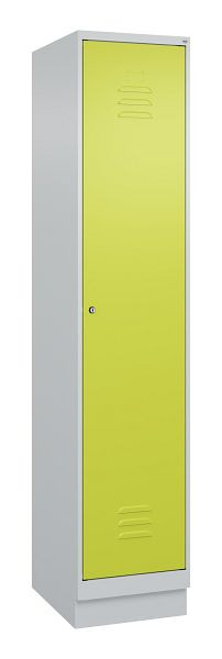 C+P luierkluis Classic PLUS met middenwand, bodem, 1950x400x500mm, 7035/0024, cilinderslot, 080020-12F S10025