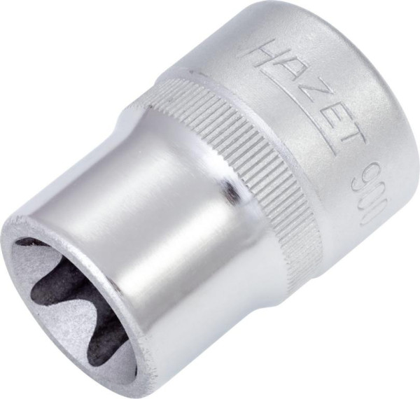Hazet TORX® dopsleutelinzet, hol vierkant 12,5 mm (1/2 inch), buiten TORX® profiel, E20, 900-E20