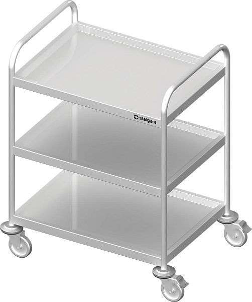 Serveerwagen Stalgast, hoogte 950 mm, met drie gelaste planken