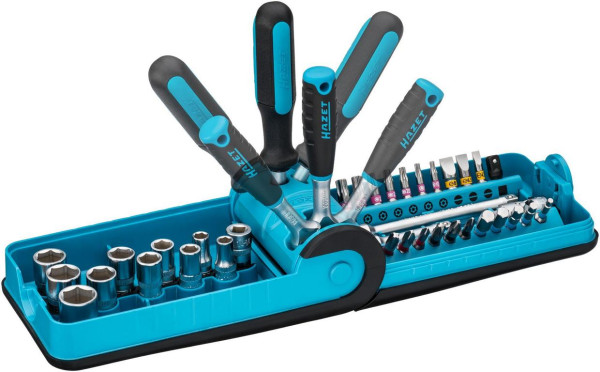 Hazet "Smart Case" doppen- en bitset, aantal gereedschappen: 38, HP-versie, 856-1HP