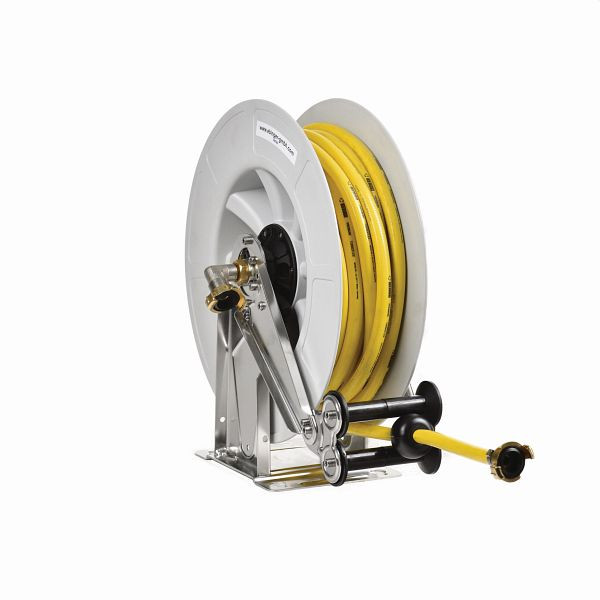 Ebinger slanghaspel OSK 400, koud water, frame en as RVS, trommel ABS, 20 m slang, 3.404.101