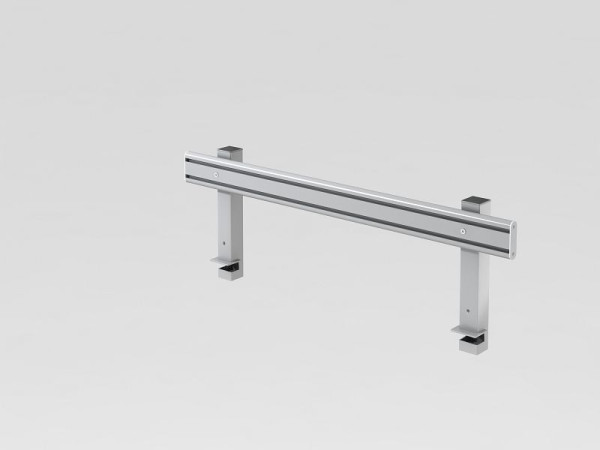 Hammerbacher organisatierail 120 cm, met houder, zilver, 102x2,5/5x36,5 cm (BxDxH), VORG12/S