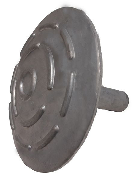 Schake aluminium markeernagel, Ø 100 mm, om op te plakken met schacht om in te steken, zonder reflexlenzen, 39129