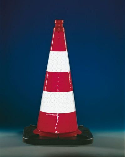 Moravia ReflexCone, H 500 mm, volledig retroreflecterend (rood-wit), volgens TL verkeerskegels, BASt 94.3 voor 001, 311266