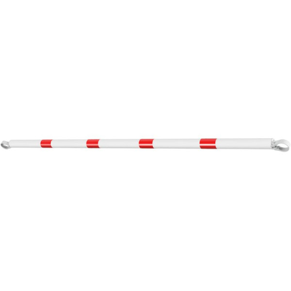 Stein HGS HGS verkeersbeschermingsroostersysteem Ø 60 mm, kruisbuis, roostermaat 2150 mm, lengte 2000 mm, incl. aluminium klemmen, wit (dwarsbalk met rode reflecterende strepen), 419.620-b