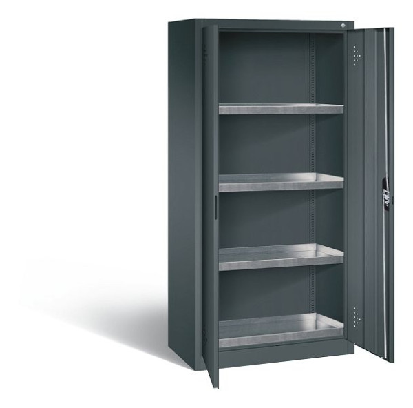 C+P klimaatkast Acurado, H1950xW930xD500mm, kleur: antracietgrijs, verzonken handgreep, 8921-315 S10358